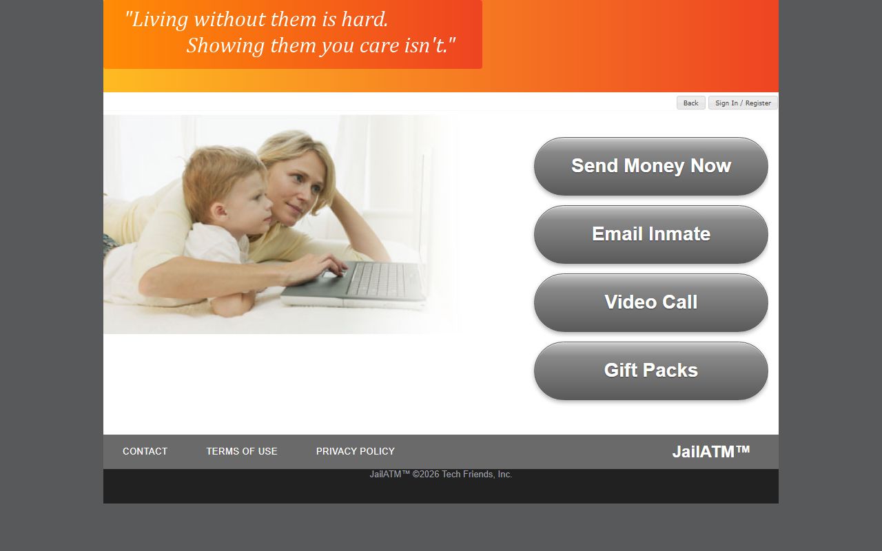 Elmore County Jail inmate deposit portal through JailATM